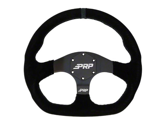 PRP Comp-R Suede Steering Wheel; Black (Universal; Some Adaptation May Be Required)